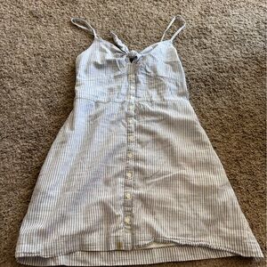 Striped Button-Down Sundress